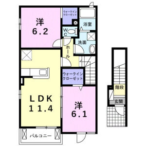 2LDK 間取り図