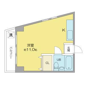 ワンルーム 間取り図