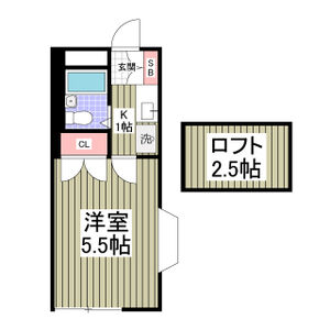1K 間取り図