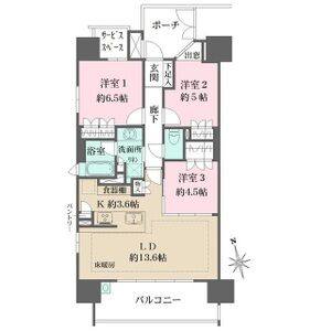 3LDK 間取り図