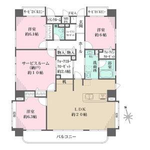 3LDK 間取り図