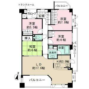 4LDK 間取り図