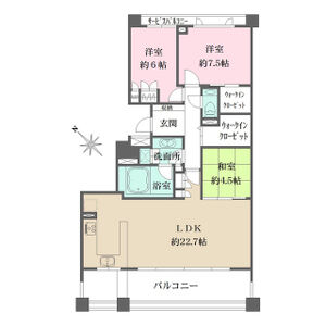 3LDK 間取り図