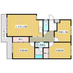 3LDK 間取り図
