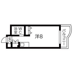 ワンルーム 間取り図