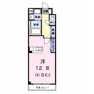 ワンルーム 間取り図