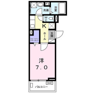 1K 間取り図