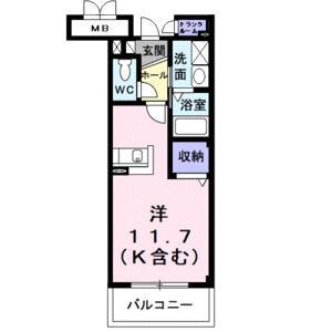 ワンルーム 間取り図