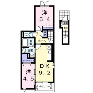 2DK 間取り図