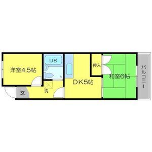 2DK 間取り図