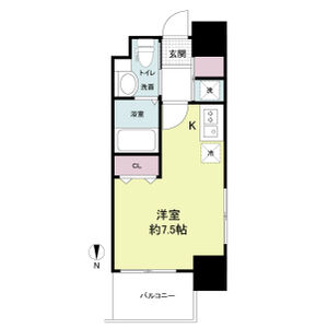 ワンルーム 間取り図