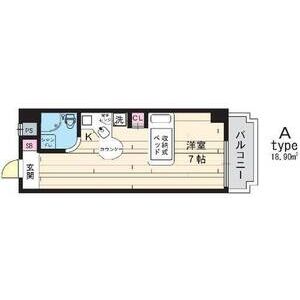 ワンルーム 間取り図