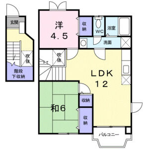 2LDK 間取り図