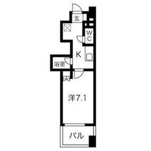 1K 間取り図