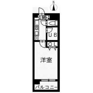 1K 間取り図
