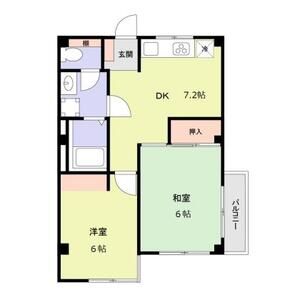 2DK 間取り図