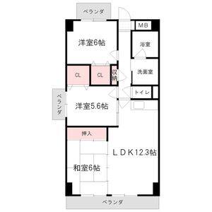 3LDK 間取り図