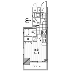 ワンルーム 間取り図