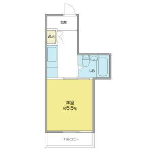 1K 間取り図