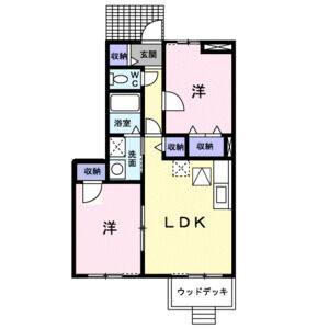 2LDK 間取り図