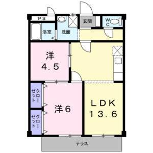 2LDK 間取り図