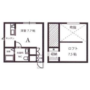 ワンルーム 間取り図