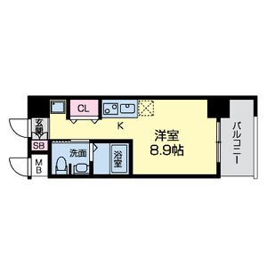 ワンルーム 間取り図