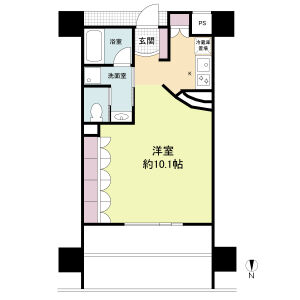 ワンルーム 間取り図