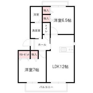 2LDK 間取り図