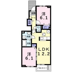 2LDK 間取り図