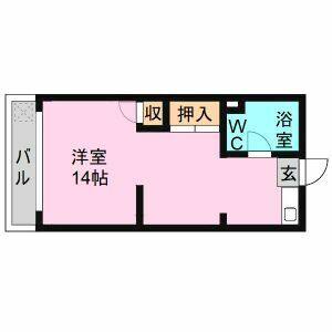 ワンルーム 間取り図