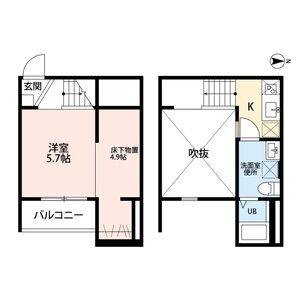 ワンルーム 間取り図