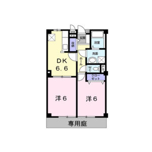 2DK 間取り図
