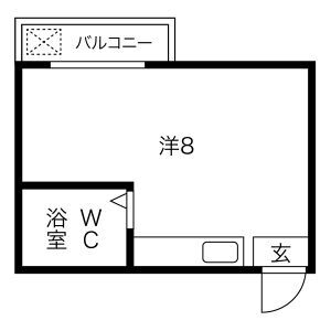 ワンルーム 間取り図