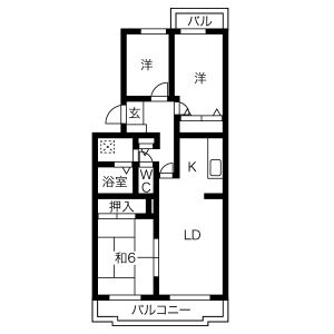 3LDK 間取り図