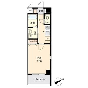 1K 間取り図