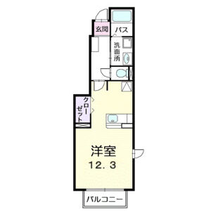 ワンルーム 間取り図