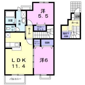 2LDK 間取り図