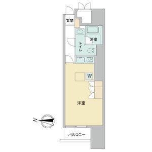 ワンルーム 間取り図
