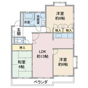 3LDK 間取り図