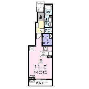 ワンルーム 間取り図