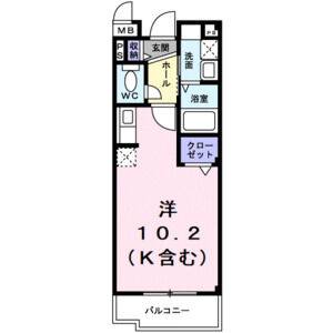 ワンルーム 間取り図