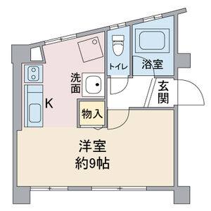 ワンルーム 間取り図