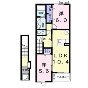 2LDK 間取り図