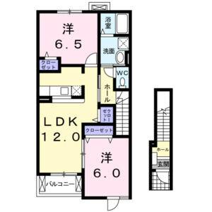 2LDK 間取り図