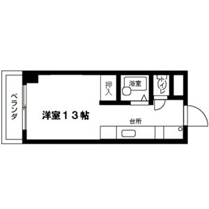 ワンルーム 間取り図