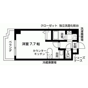 ワンルーム 間取り図