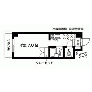 ワンルーム 間取り図