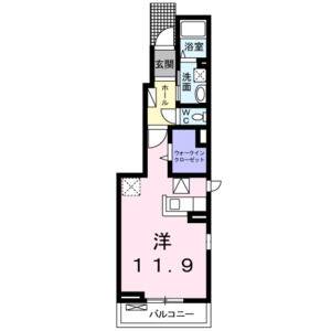 ワンルーム 間取り図