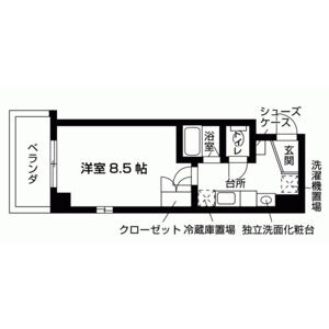 1K 間取り図